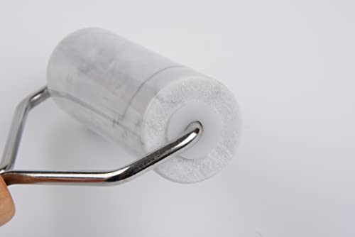 Small Marble Rolling Pin Pizza Roller (Type 2 White)