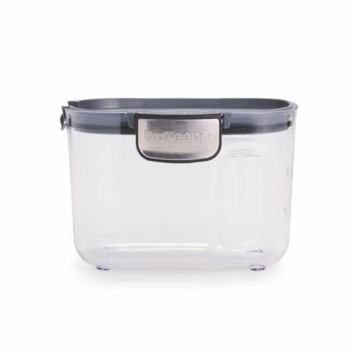 International ProKeeper+ Clear Plastic Airtight Food Baker's Kitchen Storage Organization Container Canister Set with Magnetic Accessories (2- Piece Set)