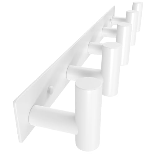 2 Pack White Wall (White / 5 "T" Hooks, 2PACK)