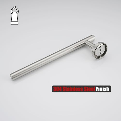 Hand Towel Holder Towel Ring (9 Inch / Brushed Steel)