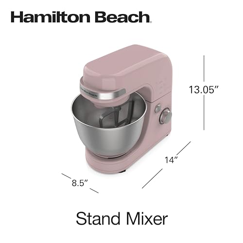 4 Quart Electric Stand Mixer With 7 Speeds (Rose / 7 Speeds with Whisk & Splash Guard)