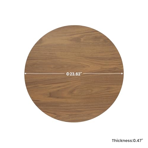 23.6" Sintered Stone Lazy Susan for Table Top (Walnut / 60CM)