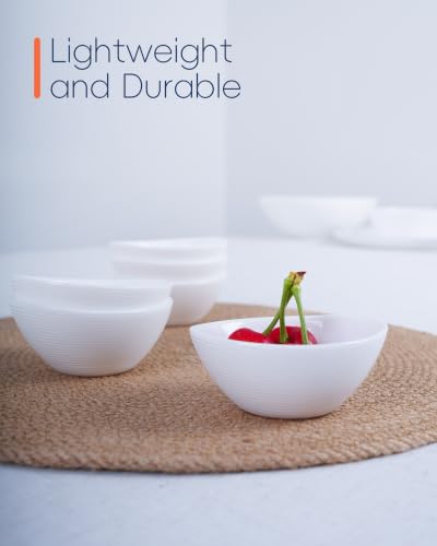 3 OZ White Dipping Bowl Set of 6 (Angel White / 3 OZ - Dipping Bowls)