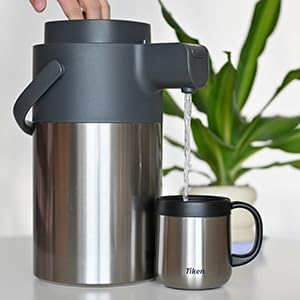 Airpot Coffee Dispenser with Pump (102 Ounces / Silver)