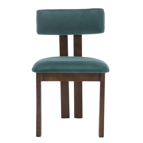 Dining Chairs Set of 4 Velvet Diner Chairs Modern Wood Chairs for Kitchen and Dining Room (4 Count)