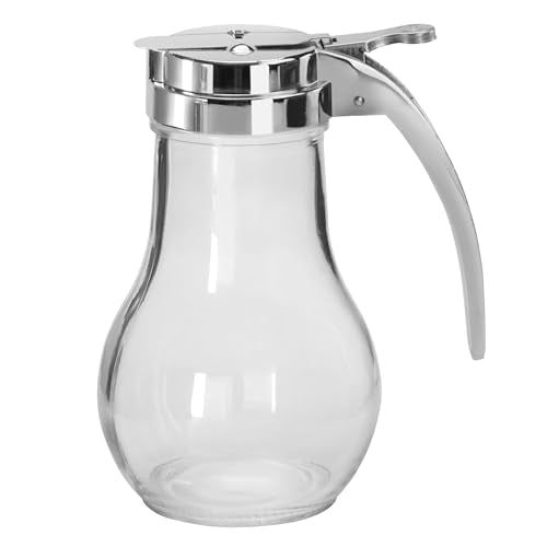 22490 Syrup Dispenser with Chrome Plated Zinc Alloy Top (14oz | Set of 12)