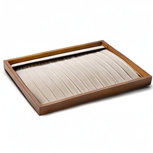 Wood 13 Grids Necklace (Creamy-white 13 grid necklace/pendant/bracelet tray)