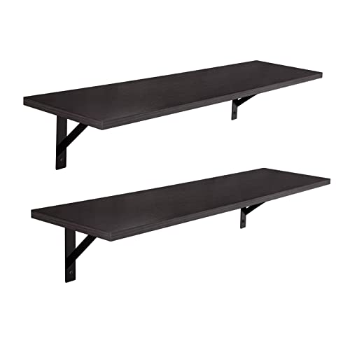 Long Wall Shelves (Espresso / 31.5 Inch)