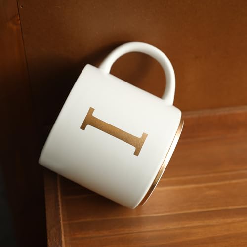 Monogram Ceramic Mugs (gold-I)