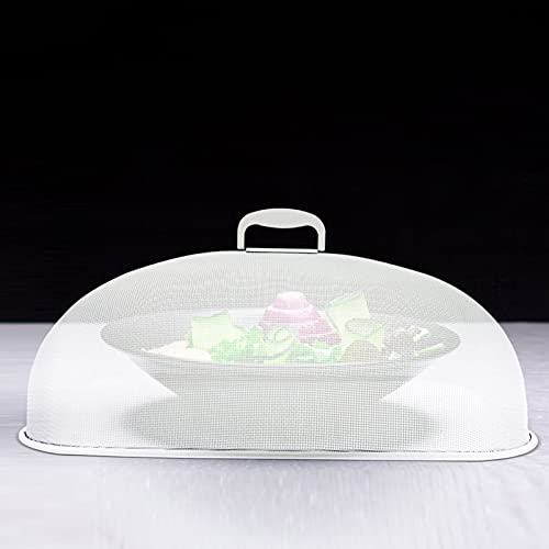 Extra Large Metal Mesh Food Cover 18.50 X 13.38 X 5.90 in Dish Cover Storage for Outdoor Picnics Garden Parties Camping Protects Food from Insects