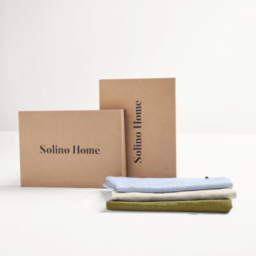 100% Pure Linen Apron (Olive / Brown / 32 X 27 Inch)