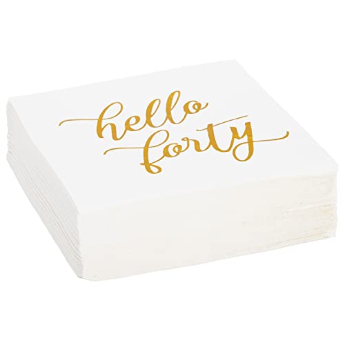 40th Birthday Napkins (50 Pack)