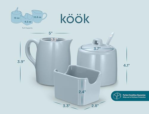 Sugar and Creamer Set (10 oz / Casper Blue)