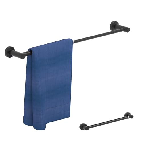 2 Pack Adjustable Towel Bar (2 Pack / Economical-matte Black)