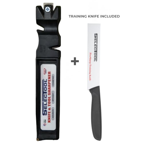 2 Piece Knife Sharpening Tool Kit with Practice Knife (2 Piece)