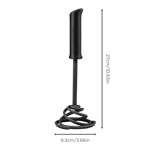 Smood Lite Ergonomic Spring Coil Potato Masher (Smood Lite / Black)