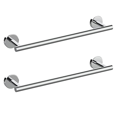 2 Pieces Polished Chrome Bathroom Towel Bar (Polished Chrome / 16inch)