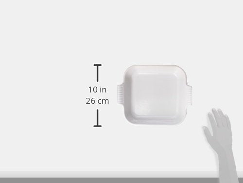 Stoneware Heritage Square Dish (White / 3 qt.)