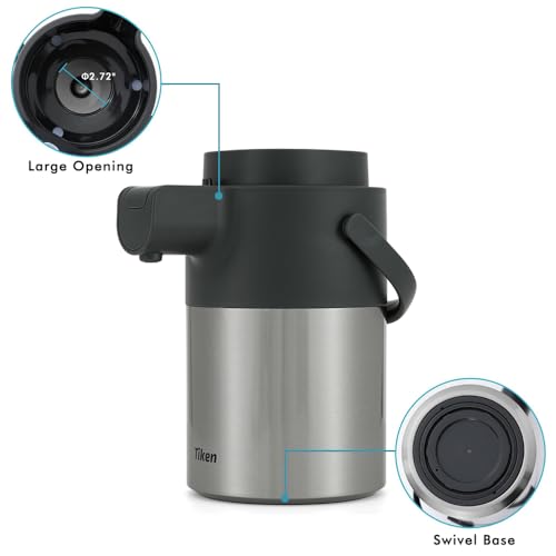 Airpot Coffee Dispenser with Pump (74 Ounces / Silver)