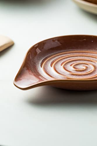 Spoon Rest Ceramic Cooking Spoon Holder for Kitchen Counter