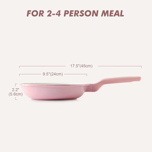 Nonstick Ceramic Frying Pan 9.5 (9.5 Inch / Sakura Pink)