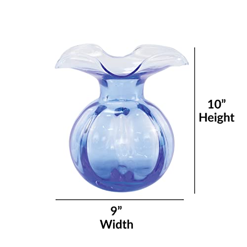 Hibiscus Collection Italian Mouthblown Glass Vases (Medium / Cobalt)