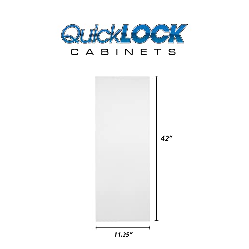 Quicklock RTA (.25"D x 11.25"W x 42"H End Panel / Pure White)