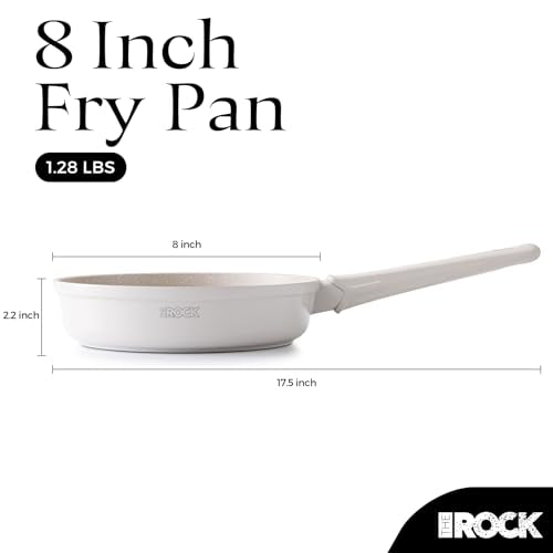 SOHO 8 Inch Ceramic Non Stick Frying Pan (Cream / 8 Inch)