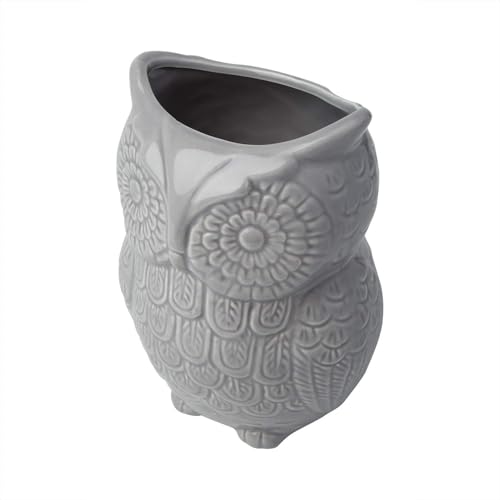 Gray Owl Utensil Holder (Gray)