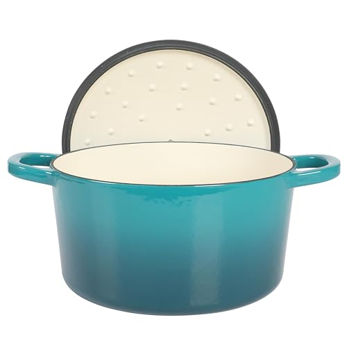 Artisan 7 Quart Round Dutch Oven (Teal Ombre / 7-Quart)
