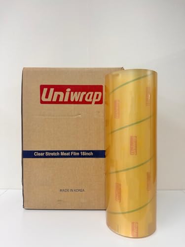 Uniwrap 1 roll of Food wrapping Plastic Cling Meat Film for Manual & Automatic Overwrap