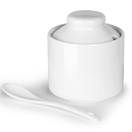 8 oz Sugar Bowl with Lid and Spoon