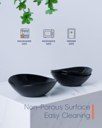 12 OZ Ice Cream Bowl Set of 6 (Black / 12 OZ - Ice Cream Bowls)