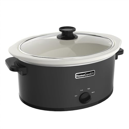 8 Quart Slow Cooker Oval Manual Pot Food Warmer with 3 Cooking Settings