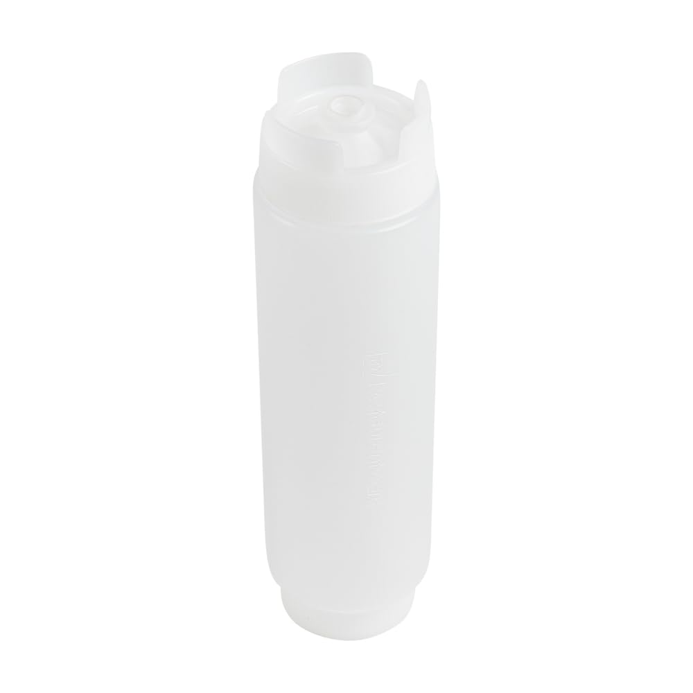 16oz. FIFO Inverted Plastic Squeeze Bottle with Refill and Dispensing Lids