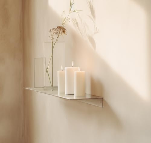 Made in USA Linear Floating Shelf (24-inch X 8-inch Powder Coated White)
