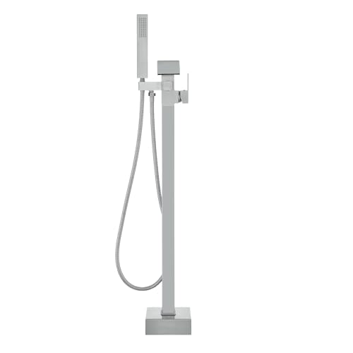 Freestanding Bathtub Faucet (Waterfall / Brushed Nickel)