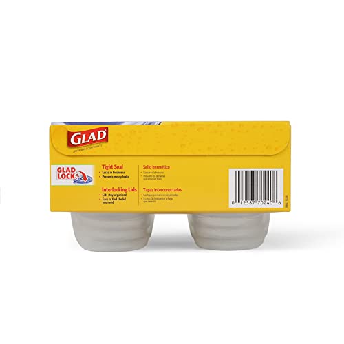 GladWare Mini Round Food Storage Containers (Round / 4 oz - 8 Count)