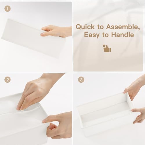 Drawer Organizer Clothes (White / 24PACK)