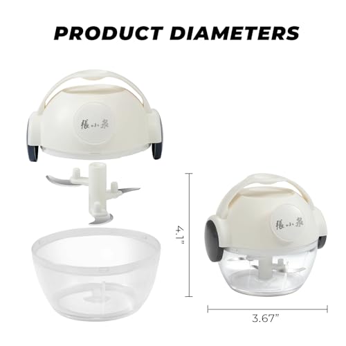 Mini Manual Vegetable Chopper Pull String Food Chopper 170ml