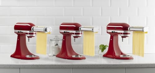 KSMPRA 3 pc Pasta Roller (3-Piece Set / Pasta Roller & Cutter)