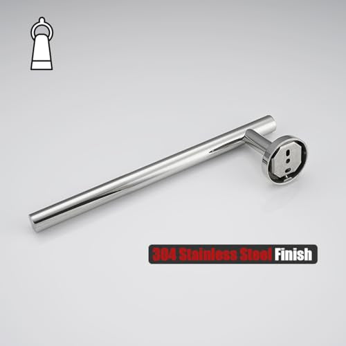 Hand Towel Holder Towel Ring Chrome (9 Inch / Polished Steel)