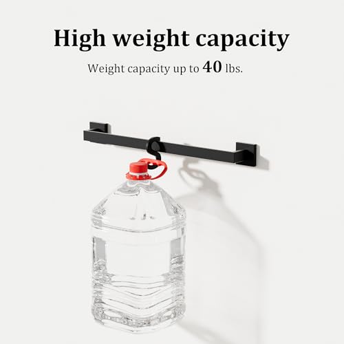 Towel Bar Towel Racks for Bathroom Wall Mount 20 Inch (Single 20 Inch / Matte Black)