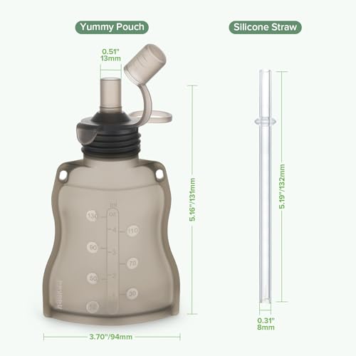 Silicone Yummy Pouch (Grey / 2-Pack)
