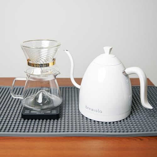 Artisan Electric Gooseneck Kettle (All White)