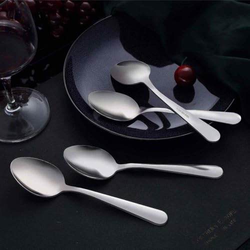 36 Pieces Tea Spoons Set Silverware (6.7 inch silver dinner spoons 36 pieces)