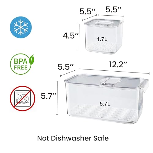 Fresh Produce Saver for Refrigerator (S+S+L)