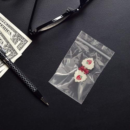 200Pcs 2x3 Inch Plastic Zip Bags (200 Count)