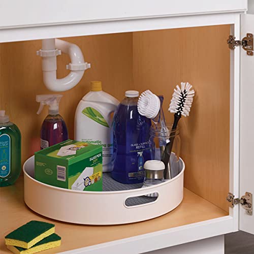 Under Sink Pantry and Cabinet Organizer (White and Gray / 18 Inch)