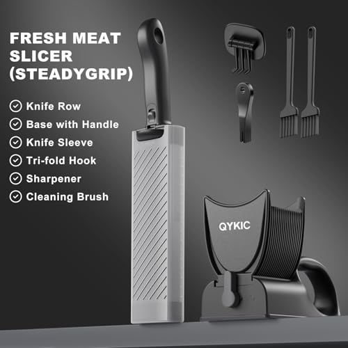 Fresh Meat Slicer with SteadyGrip (Black)